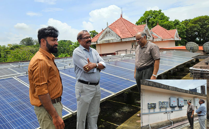 കുസാറ്റ് അഡ്മിനിസ്ട്രേറ്റീവ് ഓഫീസ് പ്രവർത്തനം പൂർണമായും സൗരോർജത്തിൽ; പ്രതിദിന ഉത്പാദനം 320 യൂണിറ്റ്.